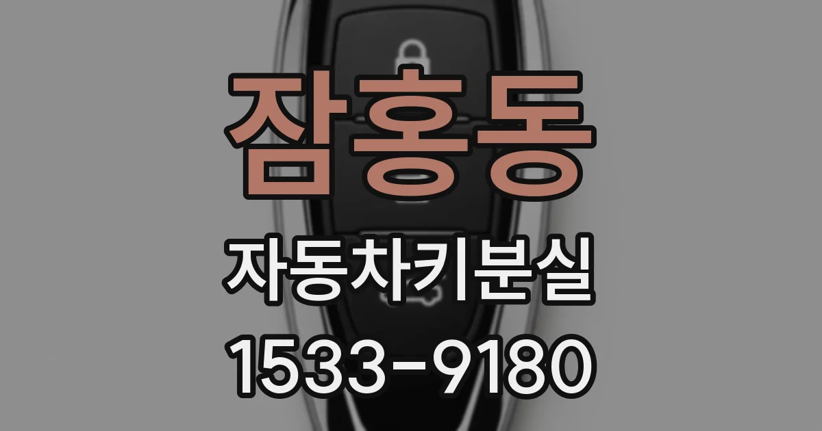 잠홍동 자동차키분실