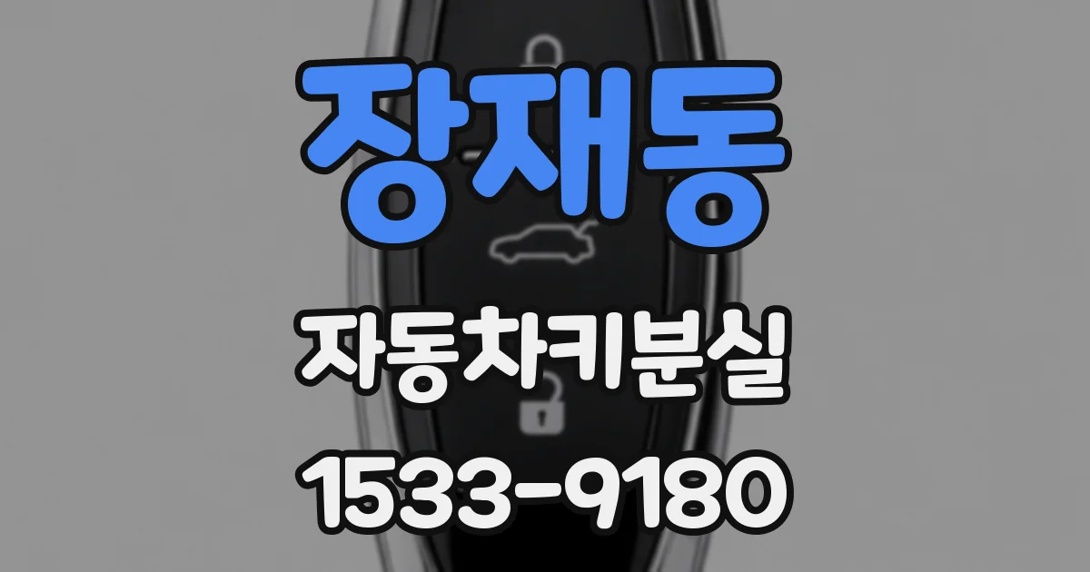 장재동 자동차키분실