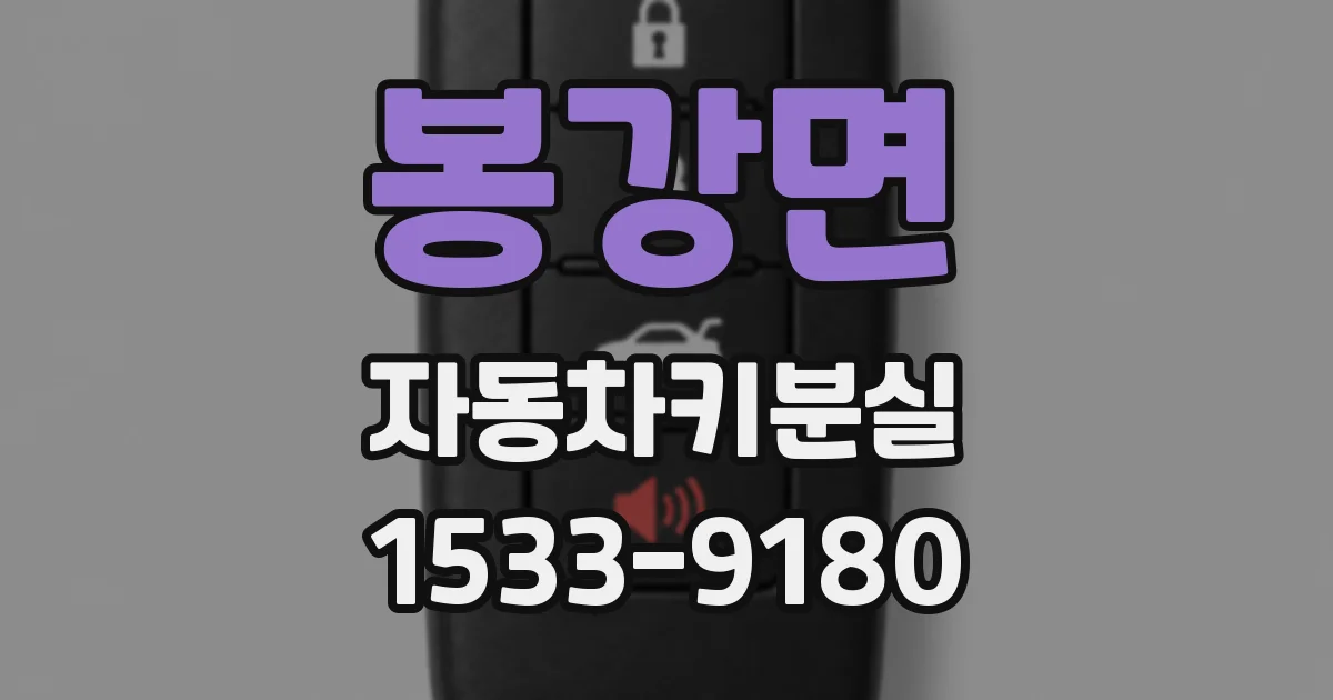 봉강면 자동차키분실