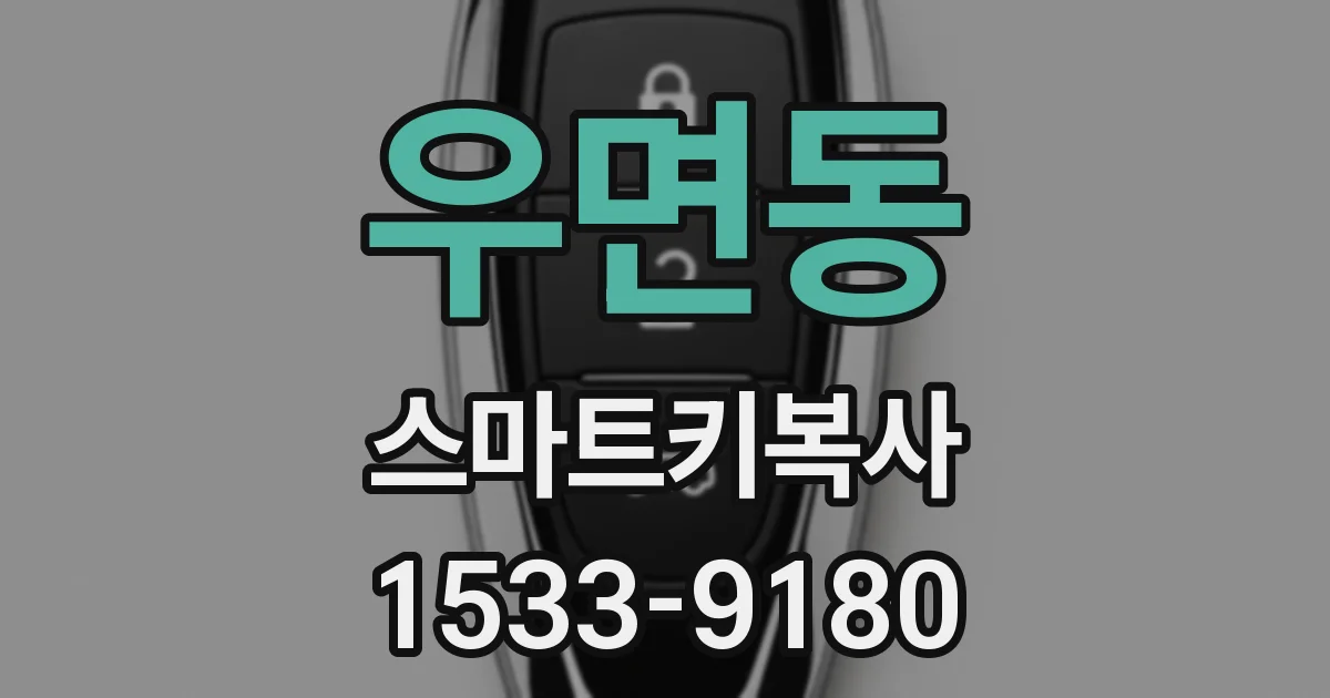 우면동 스마트키복사