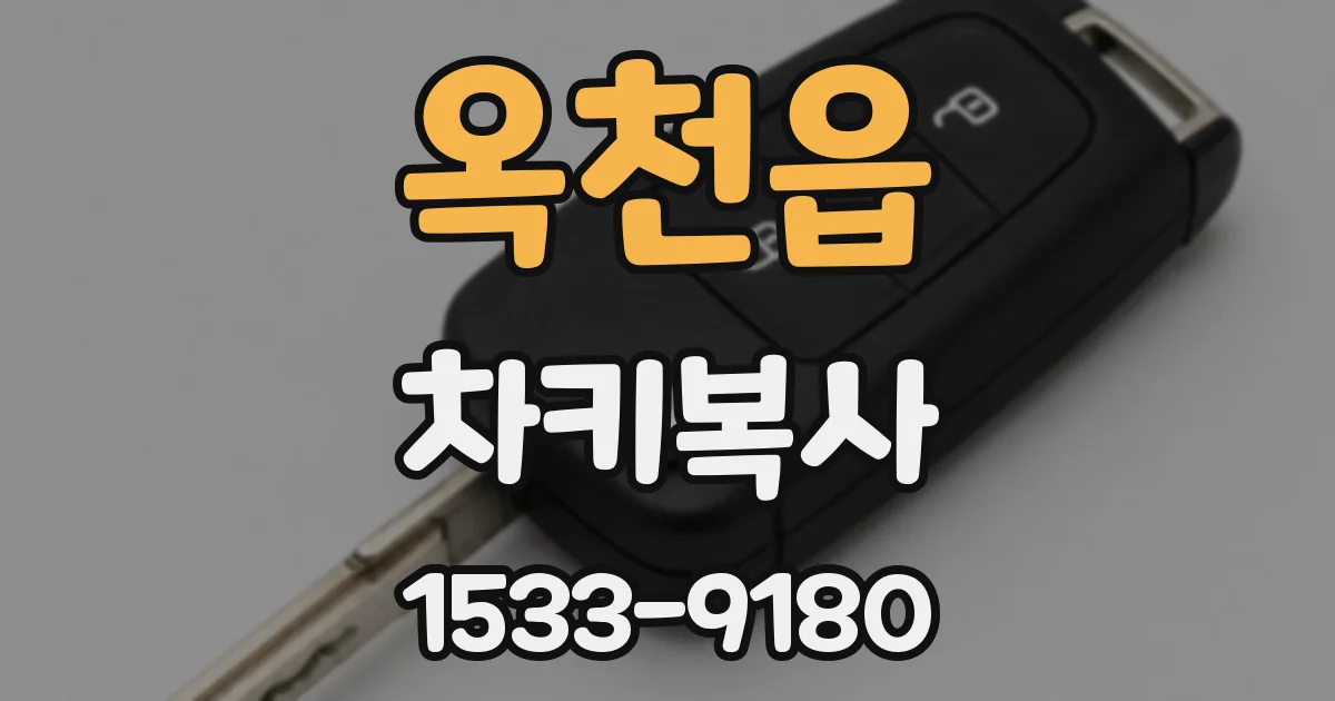 옥천읍 차키복사