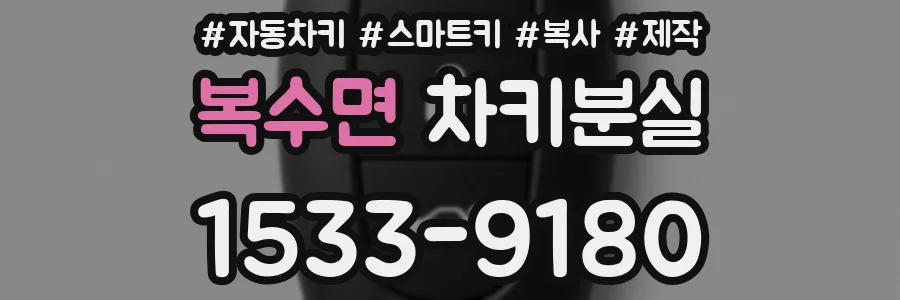 복수면 차키분실