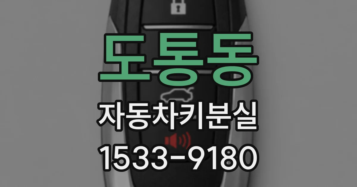 도통동 자동차키분실