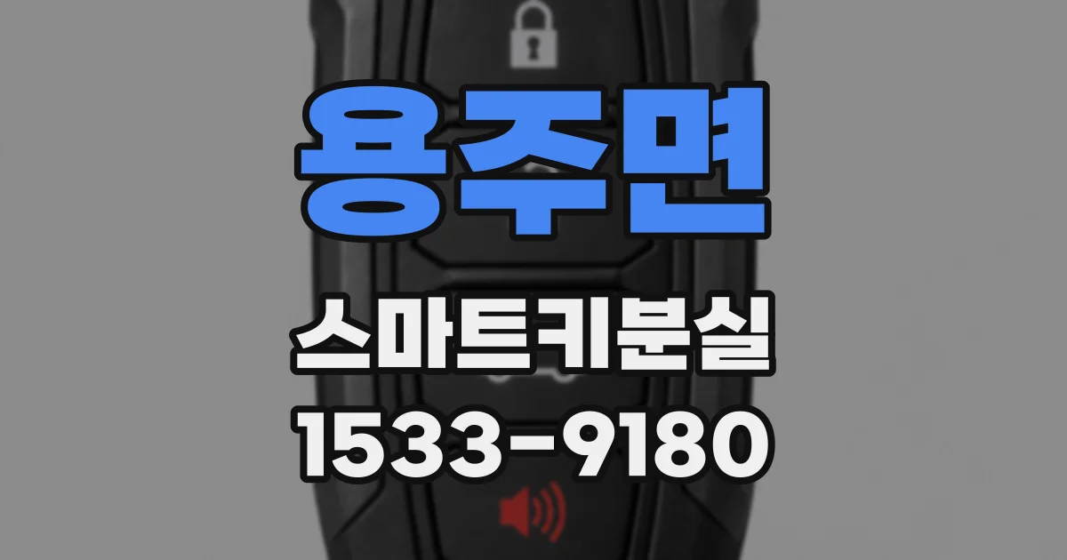 용주면 스마트키분실