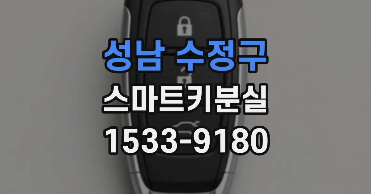 성남 수정구 스마트키분실