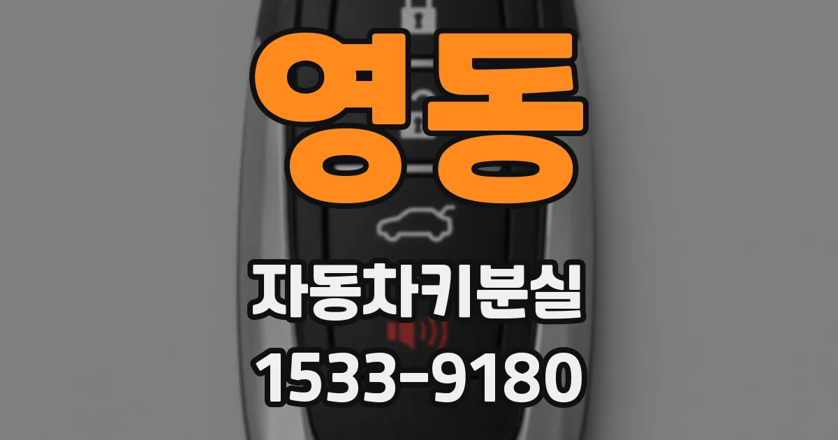 영동 자동차키분실