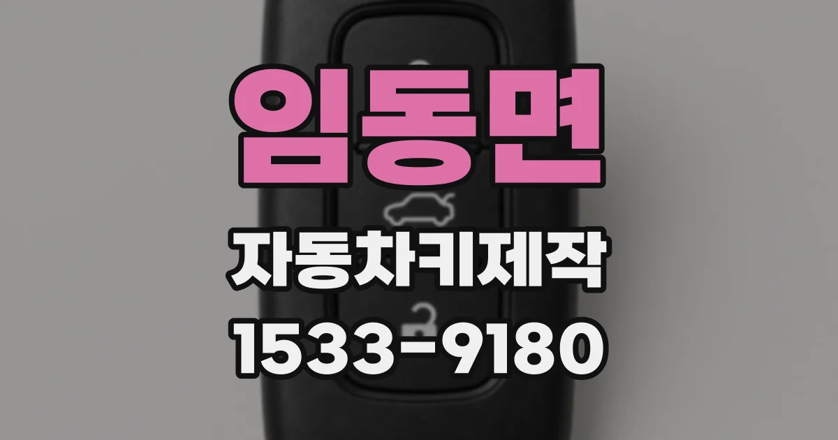 임동면 자동차키제작