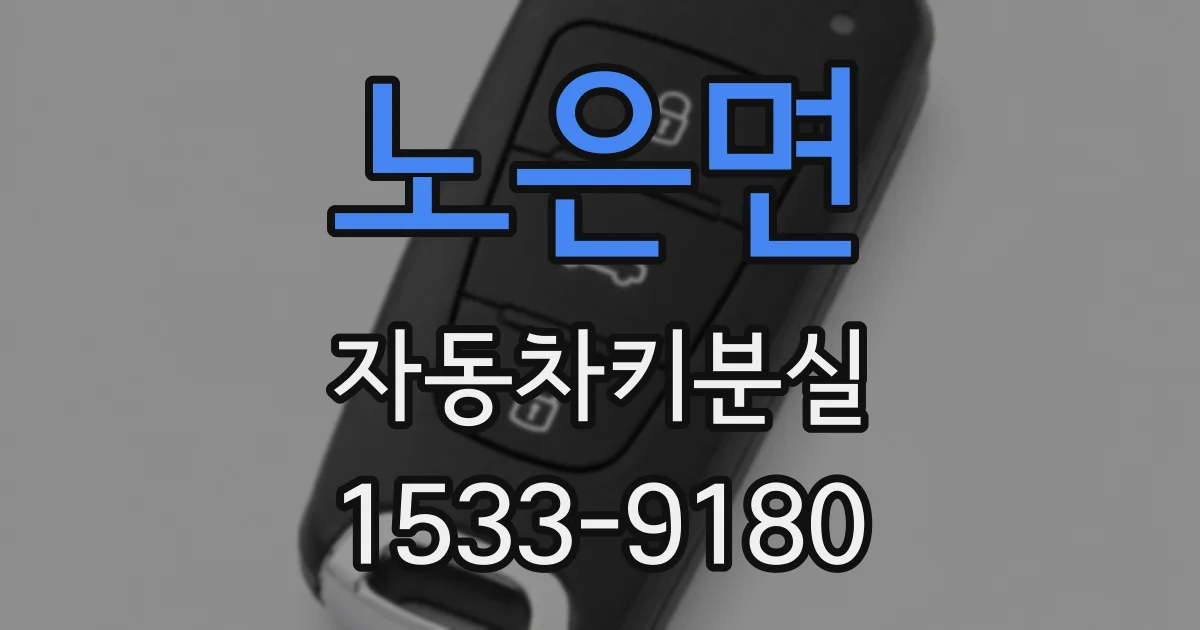 노은면 자동차키분실