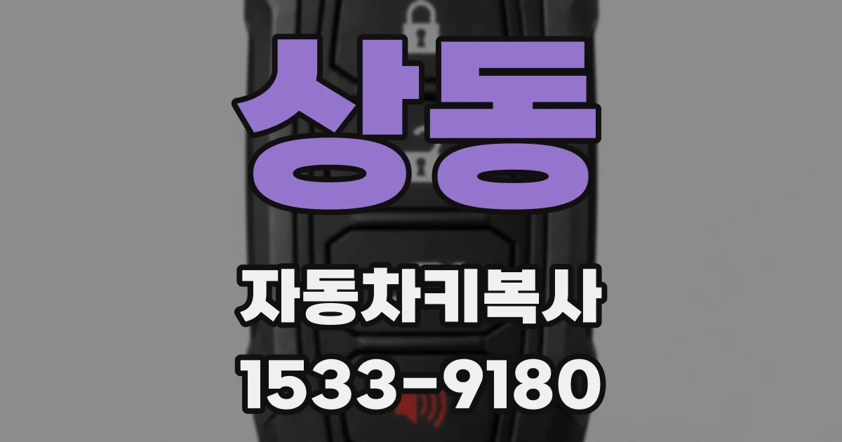 상동 자동차키복사