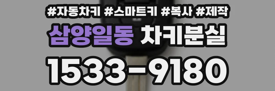삼양일동 차키분실