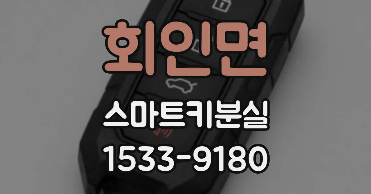 회인면 스마트키분실