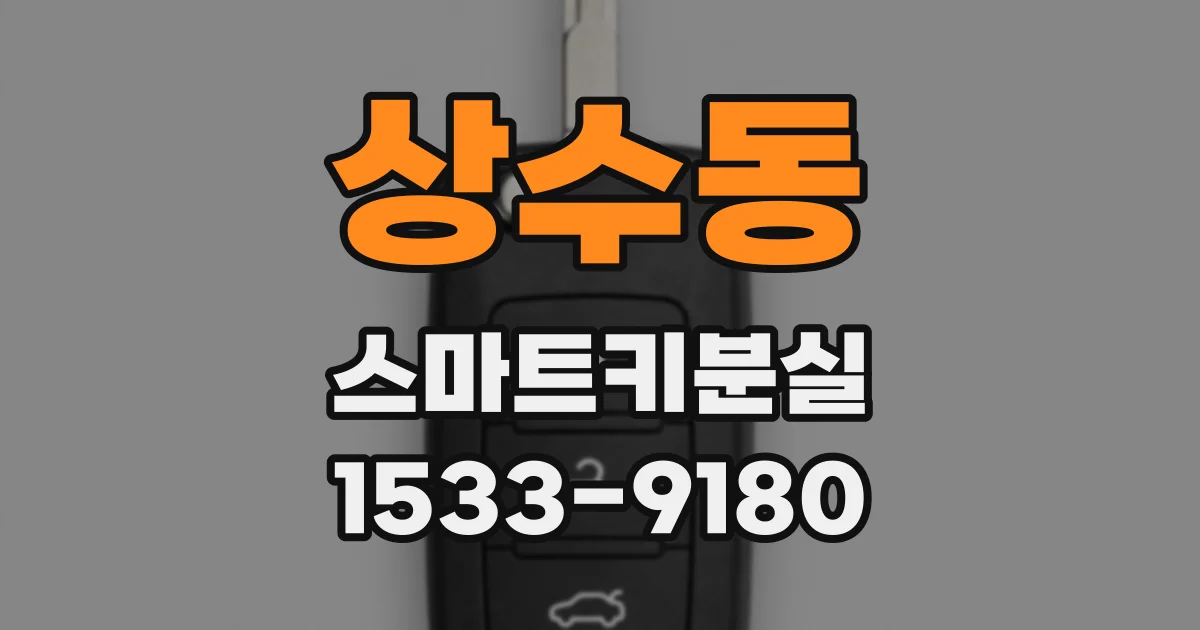 상수동 스마트키분실