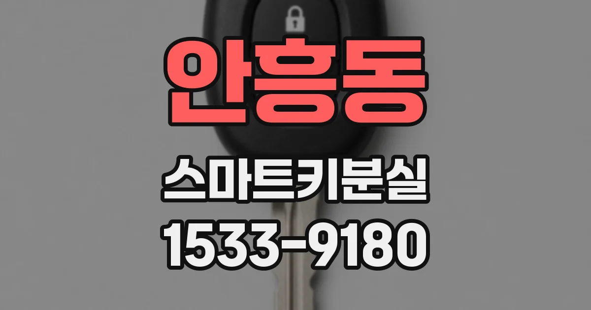 안흥동 스마트키분실