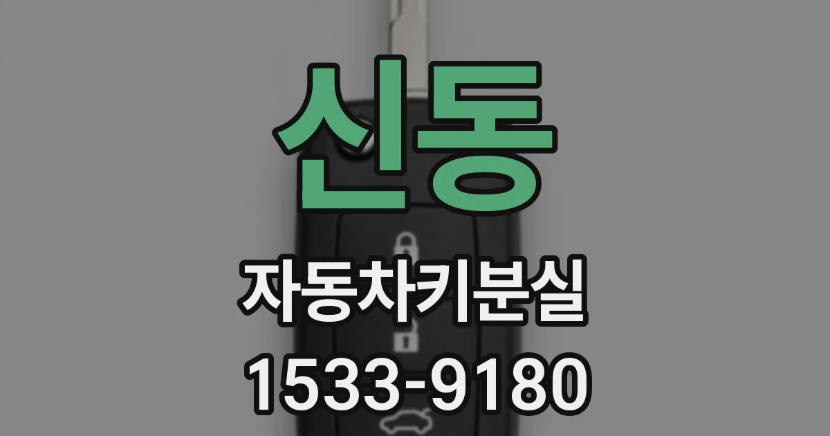 신동 자동차키분실