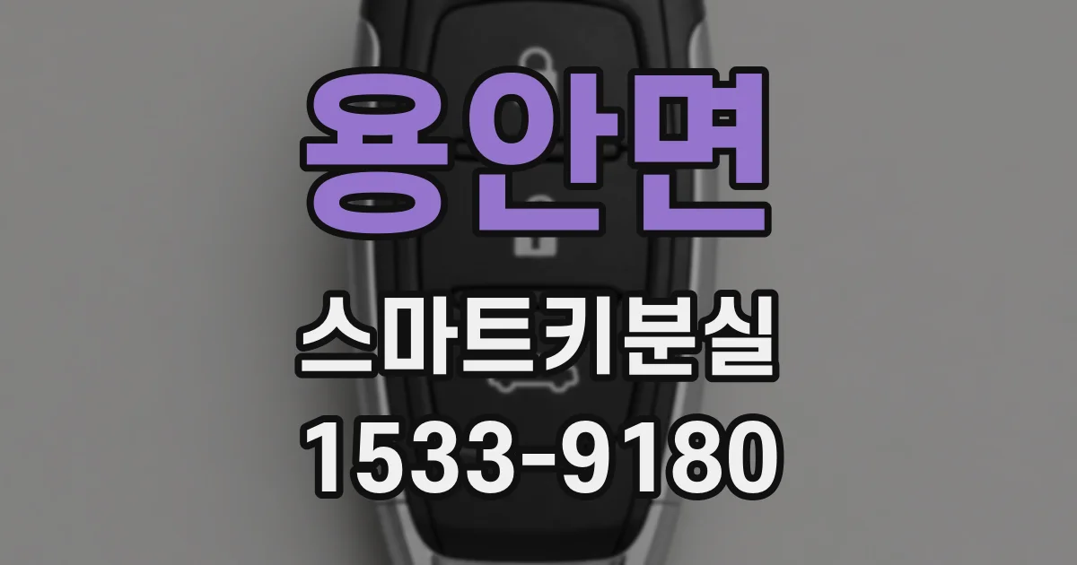 용안면 스마트키분실