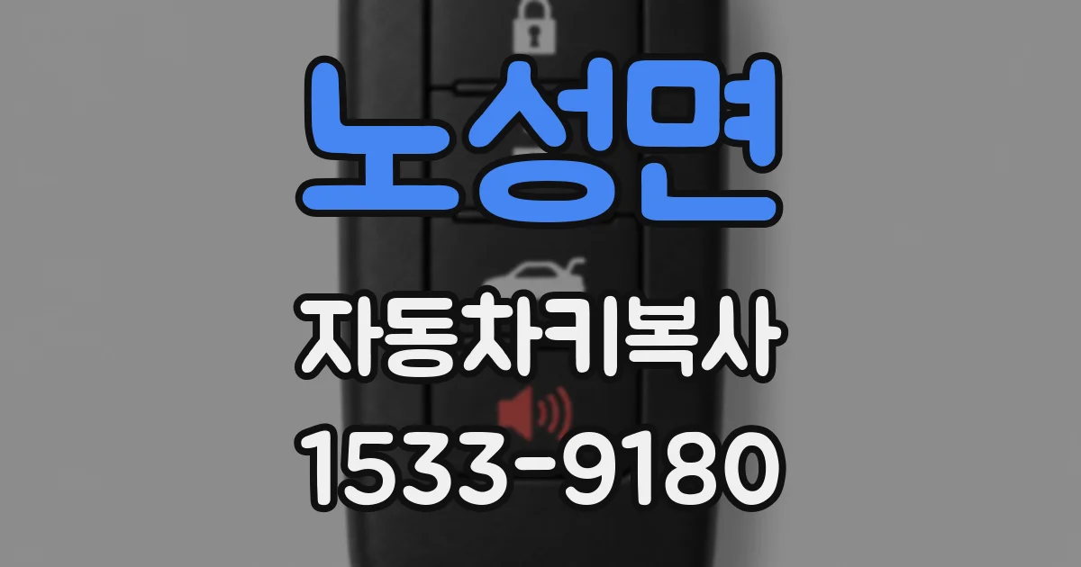 노성면 자동차키복사