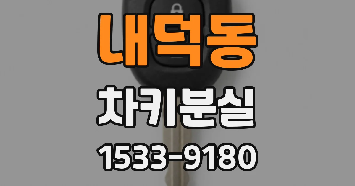 내덕동 차키분실