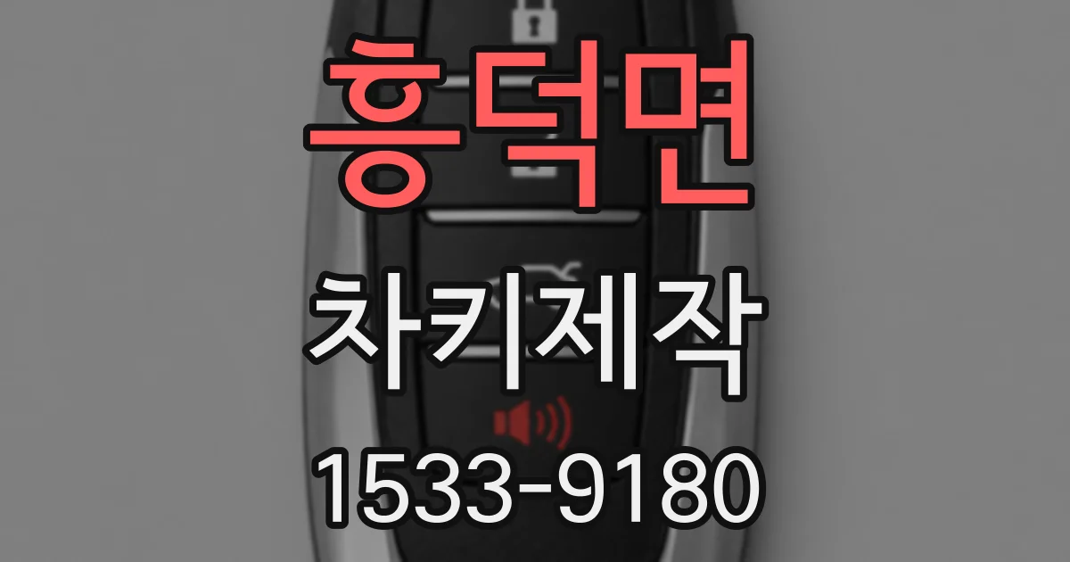 흥덕면 차키제작