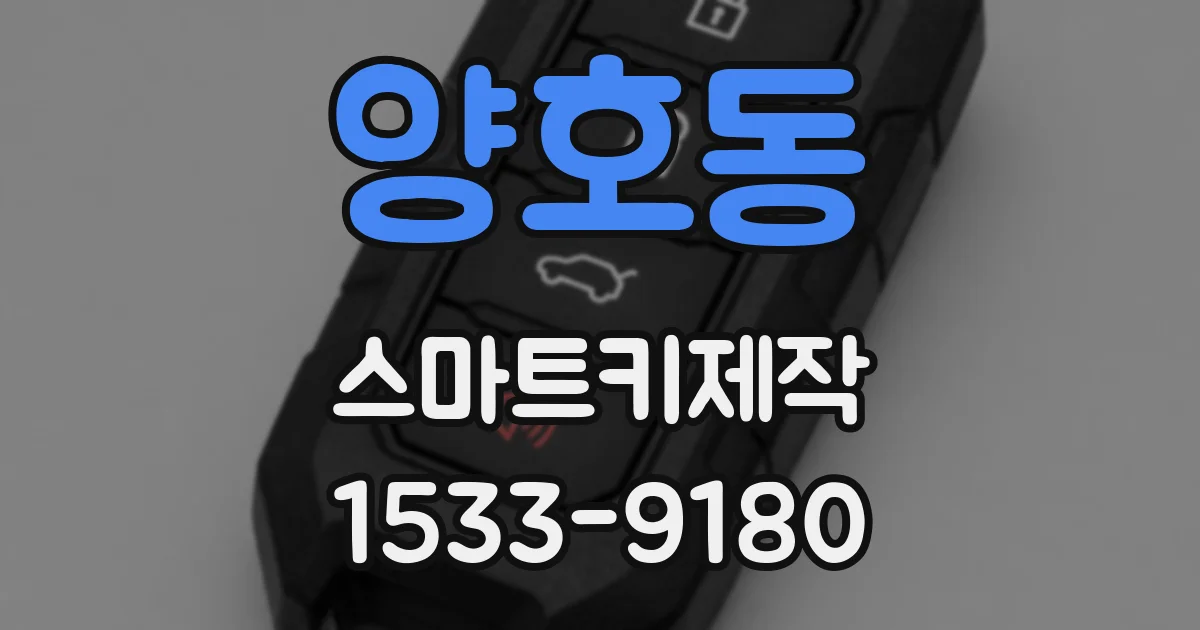 양호동 스마트키제작