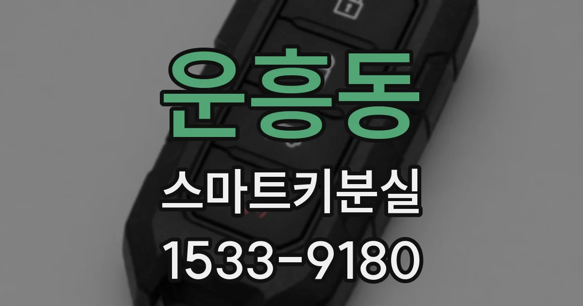 운흥동 스마트키분실