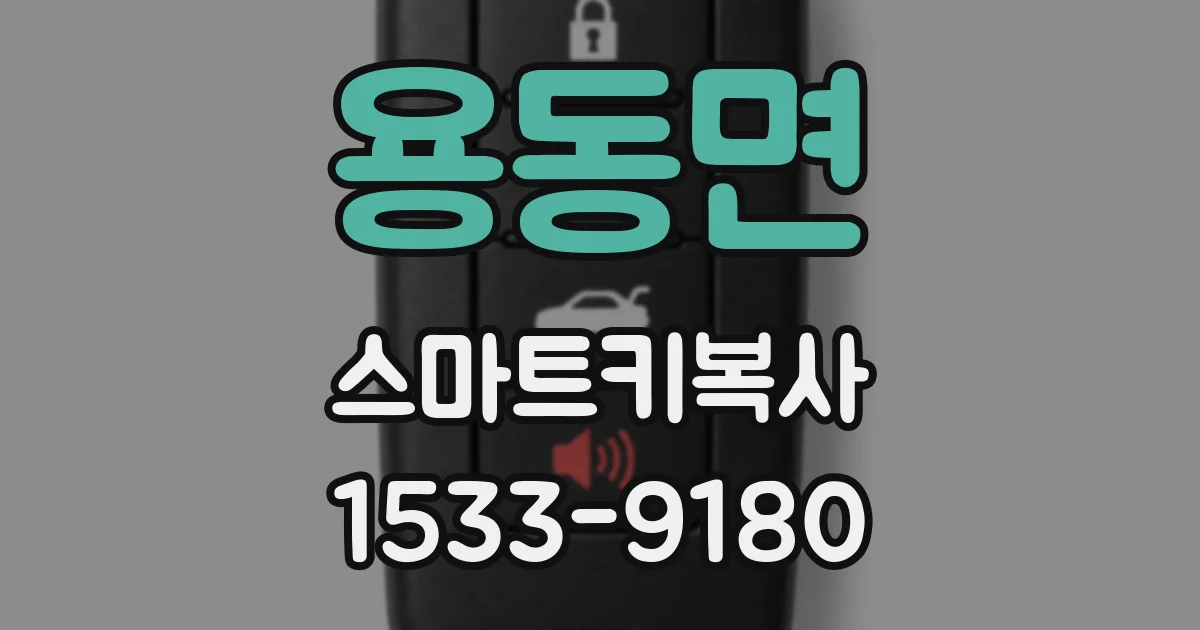 용동면 스마트키복사