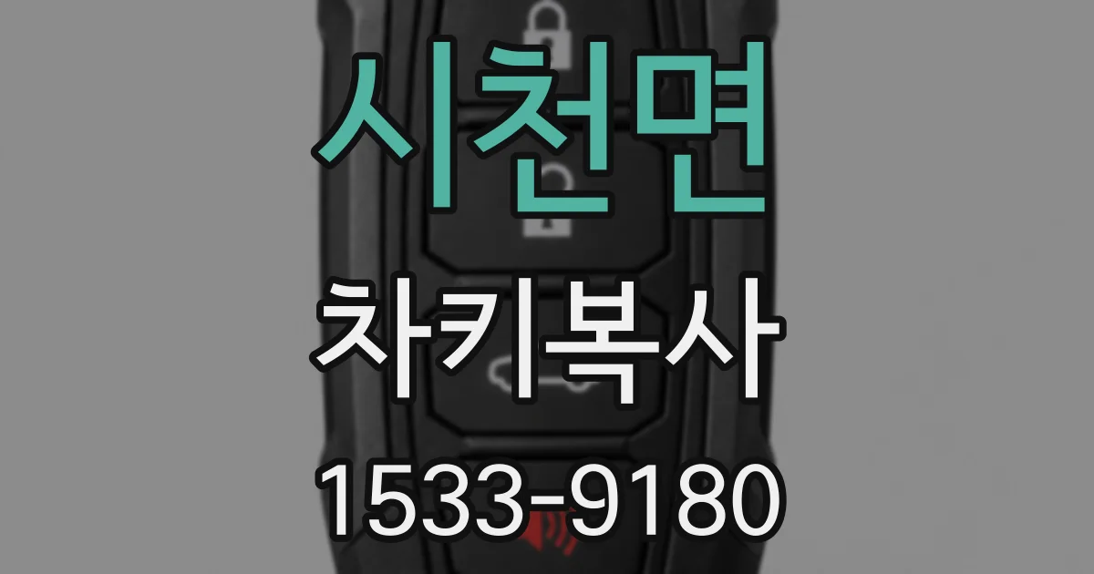 시천면 차키복사