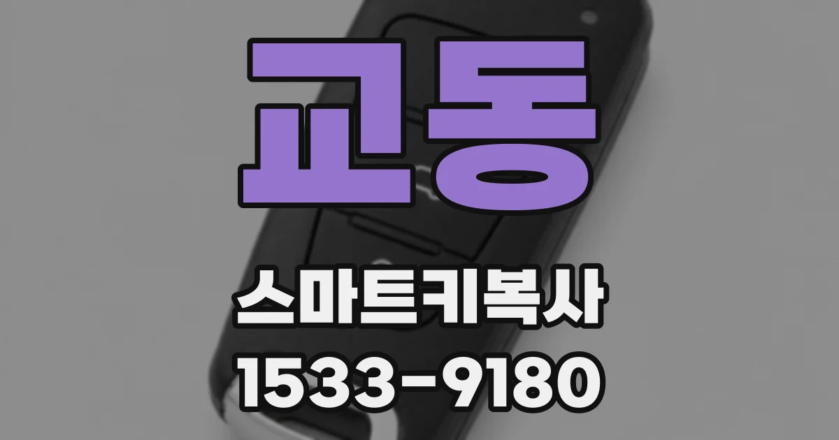교동 스마트키복사