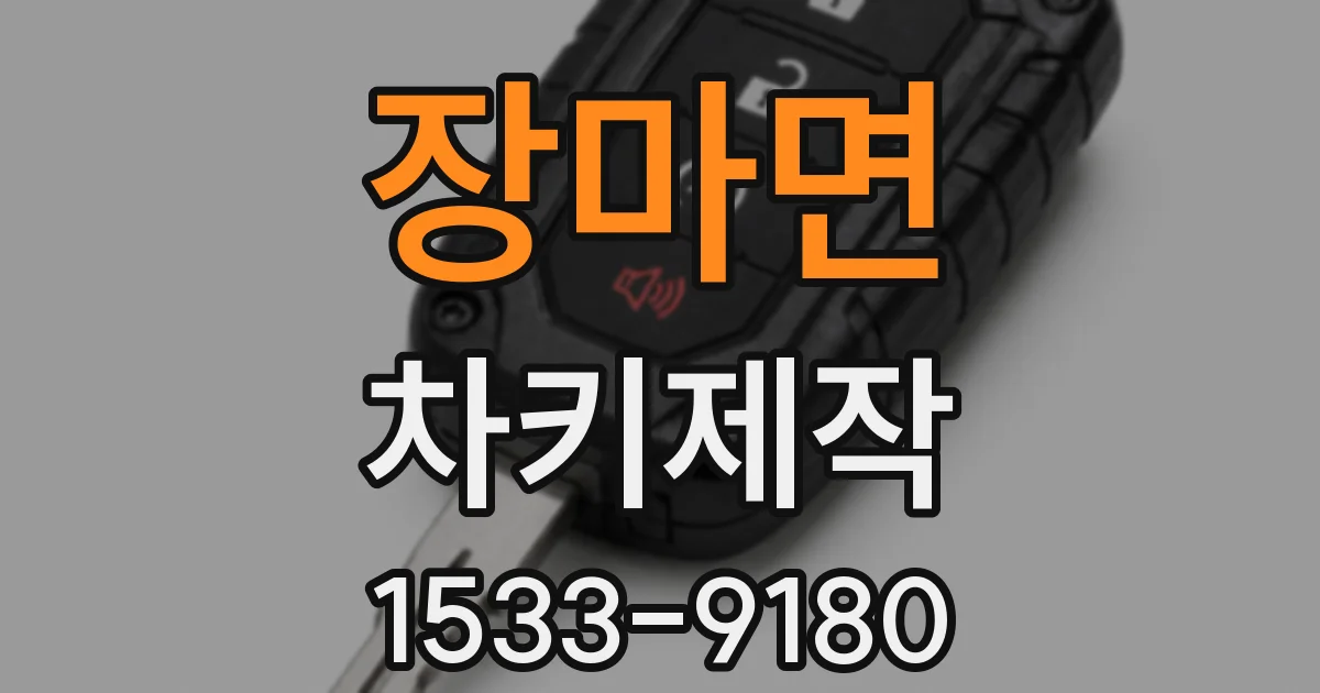 장마면 차키제작