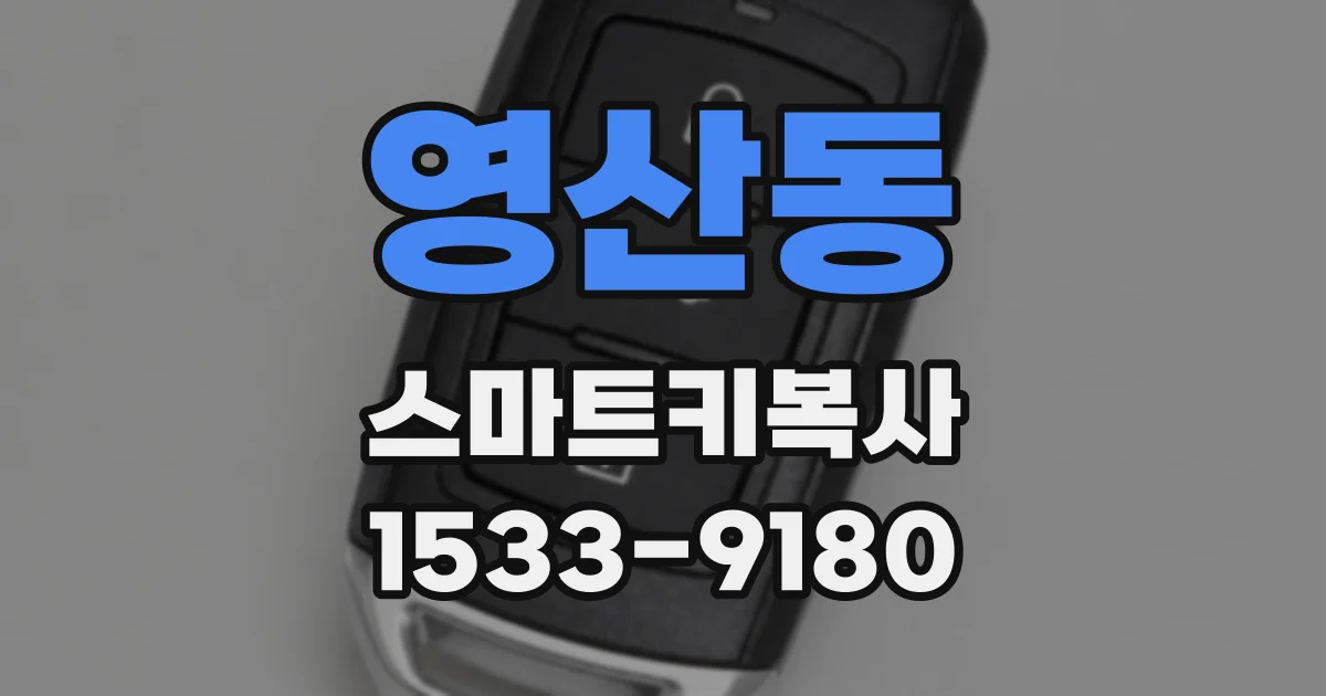 영산동 스마트키복사