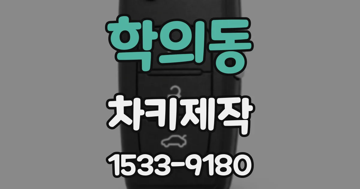 학의동 차키제작