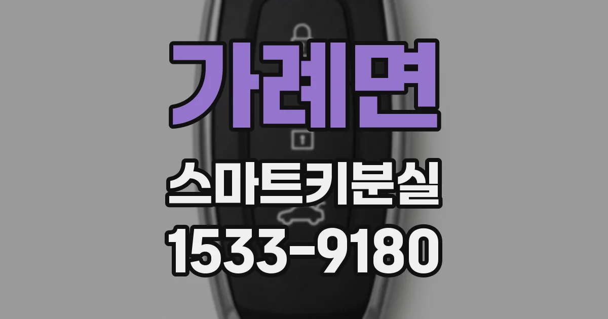 가례면 스마트키분실
