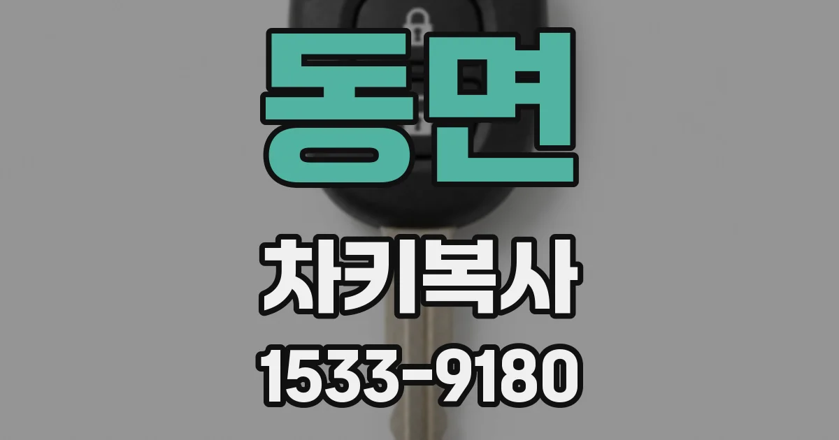 동면 차키복사