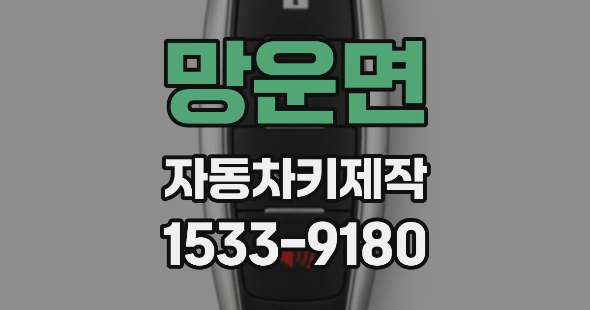 망운면 자동차키제작