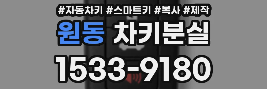 원동 차키분실