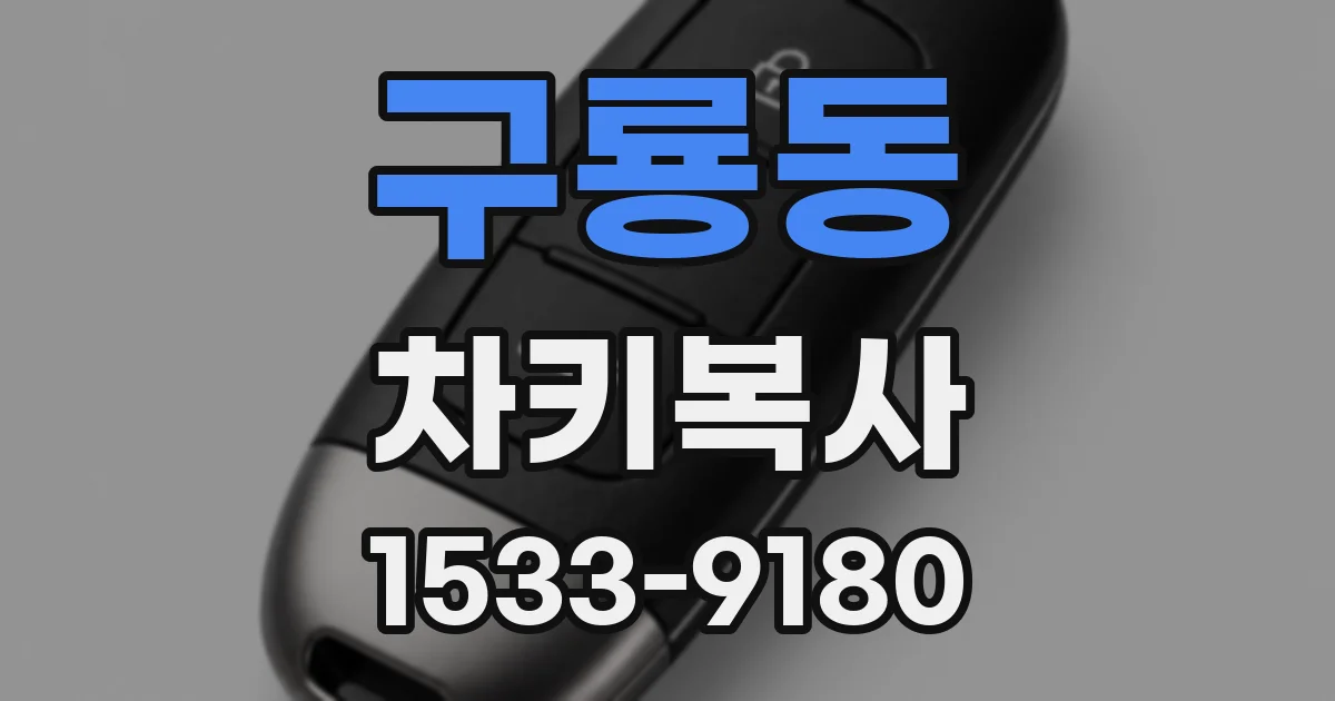 구룡동 차키복사