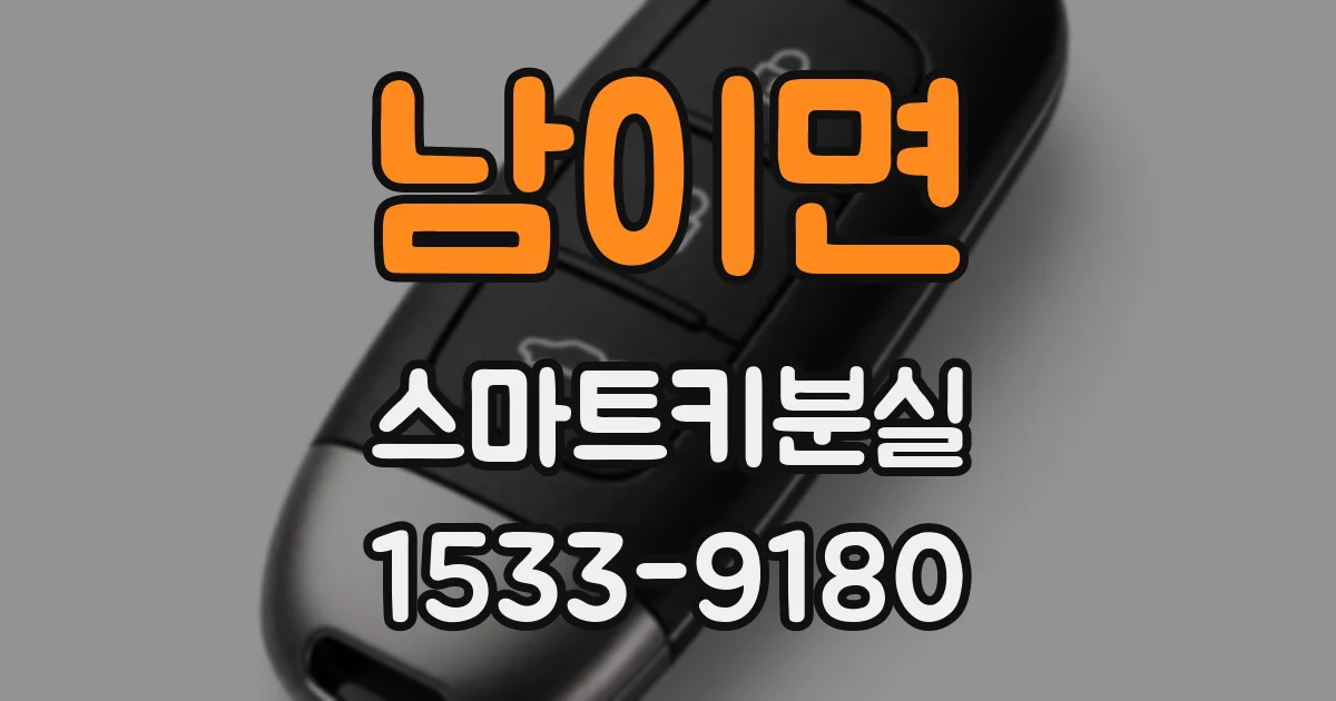 남이면 스마트키분실
