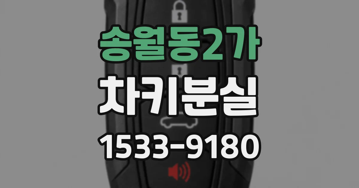 송월동2가 차키분실