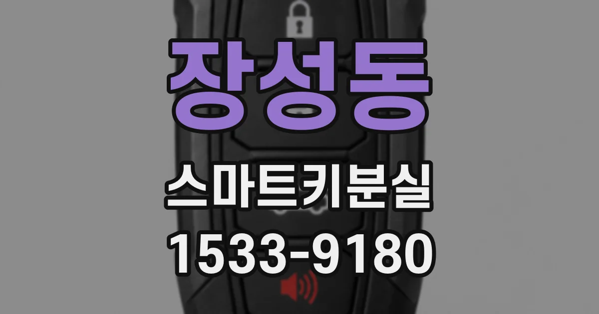 장성동 스마트키분실