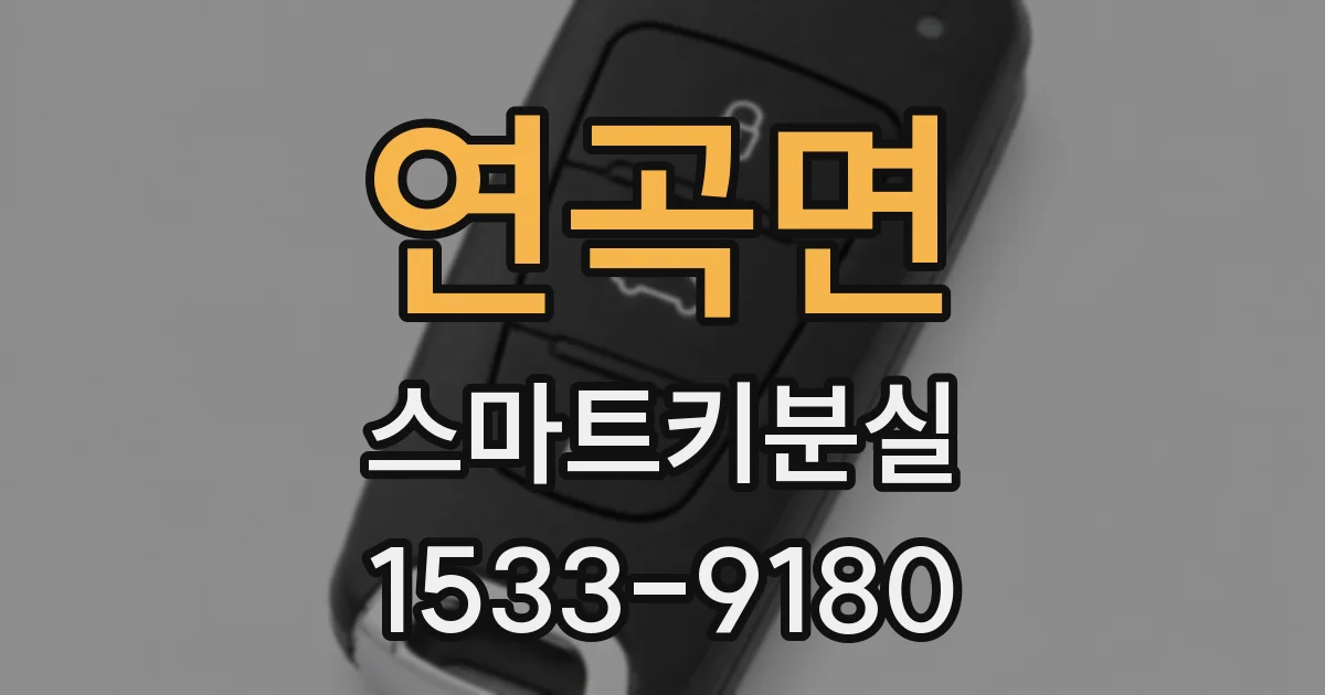 연곡면 스마트키분실