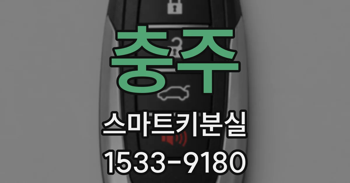 충주 스마트키분실