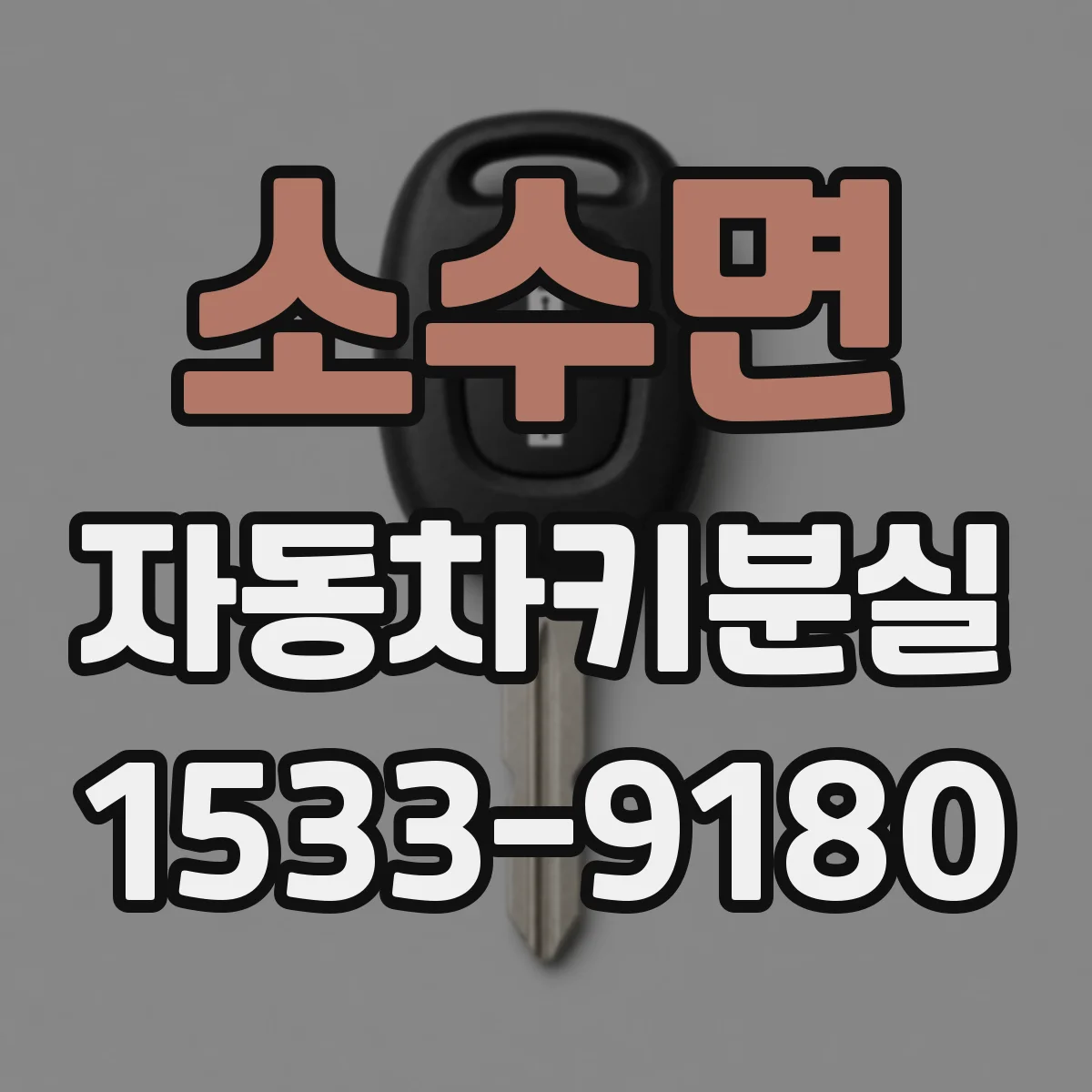 소수면 자동차키분실