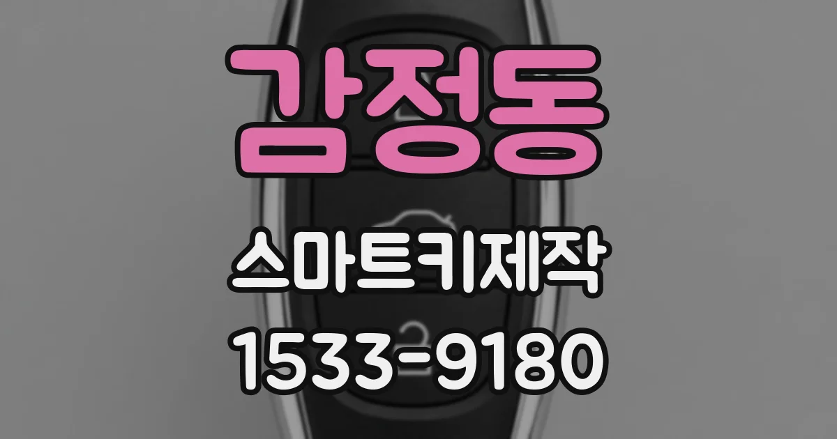 감정동 스마트키제작