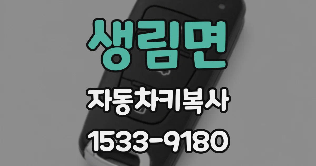 생림면 자동차키복사