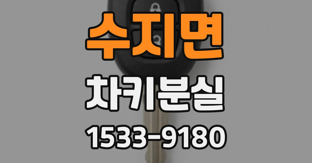수지면 차키분실
