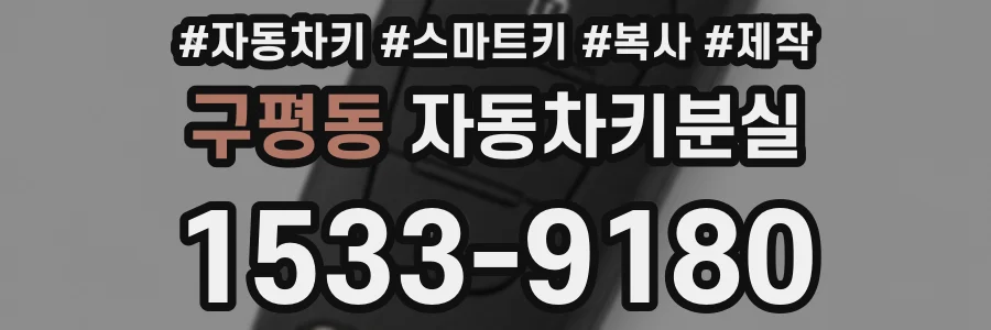 구평동 자동차키분실