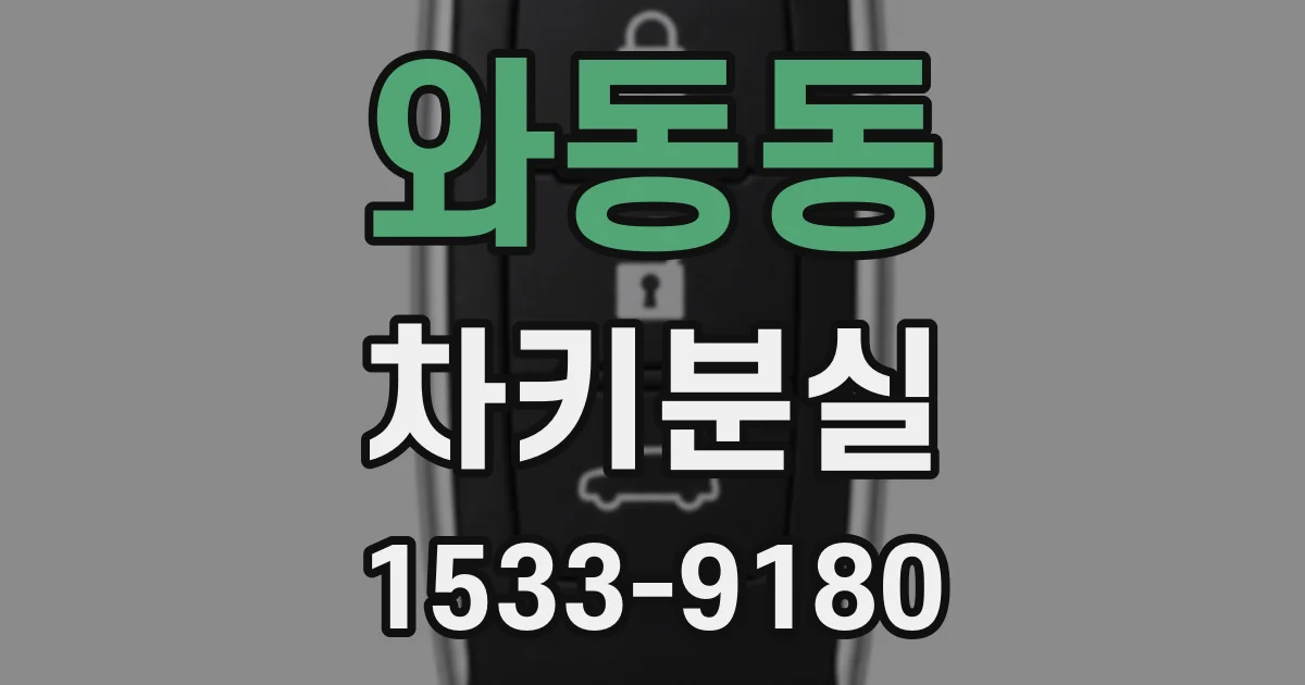 와동동 차키분실