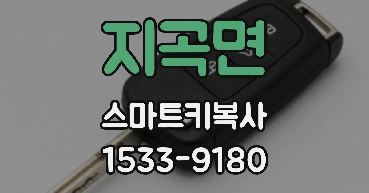 지곡면 스마트키복사