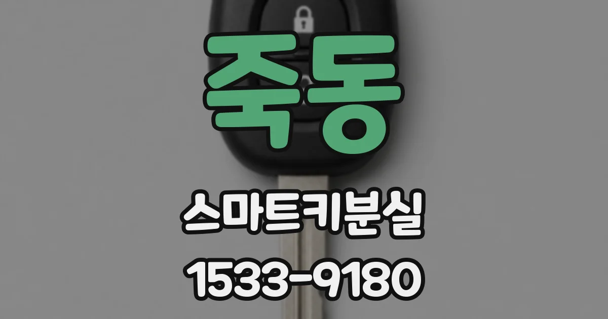 죽동 스마트키분실