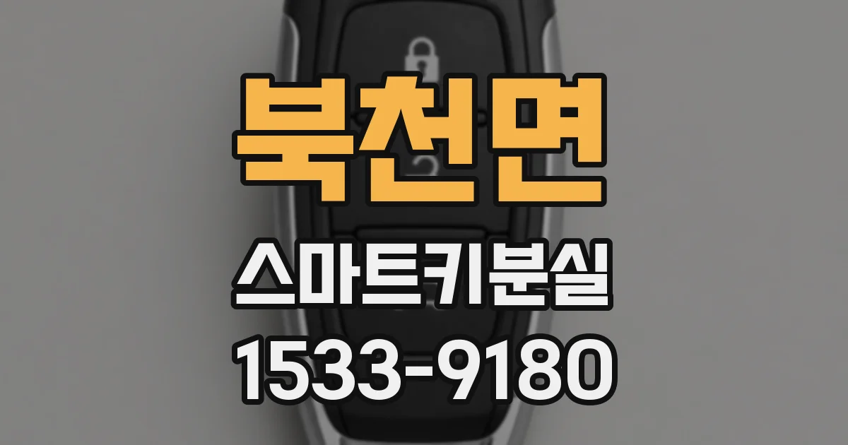 북천면 스마트키분실
