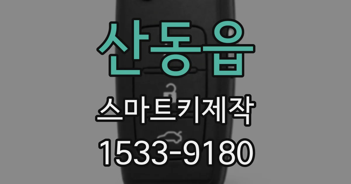 산동읍 스마트키제작